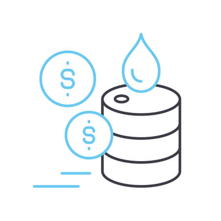 commodity line icon, outline symbol, vector illustration, concept signのイラスト素材