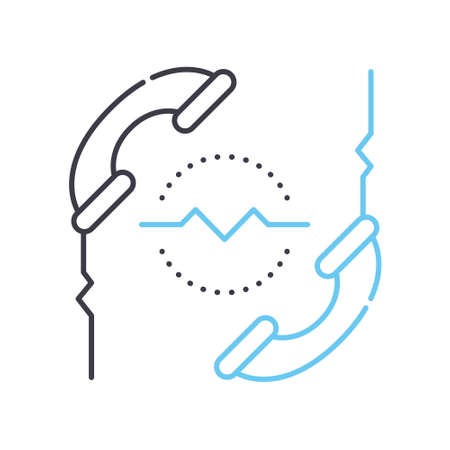buzz marketing line icon, outline symbol, vector illustration, concept signのイラスト素材