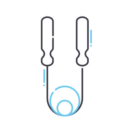 hand grip line icon, outline symbol, vector illustration, concept signのイラスト素材