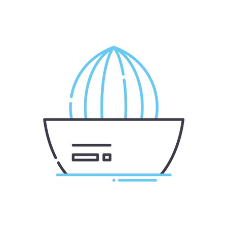 kitchen orange juicer line icon, outline symbol, vector illustration, concept signのイラスト素材