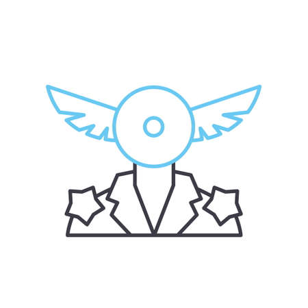 holiday line icon, outline symbol, vector illustration, concept signのイラスト素材