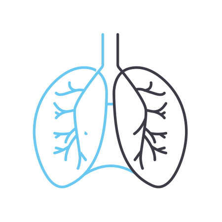 diaphragm line icon, outline symbol, vector illustration, concept signのイラスト素材