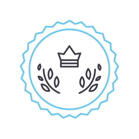 popular line icon, outline symbol, vector illustration, concept signのイラスト素材