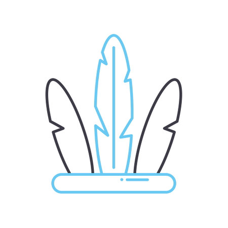 souvenir line icon, outline symbol, vector illustration, concept signのイラスト素材