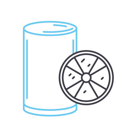 vitamins line icon, outline symbol, vector illustration, concept signのイラスト素材