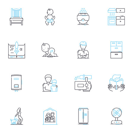 Vector of Dwellers linear icons set. - ID:1-202970282 - Royalty Free ...