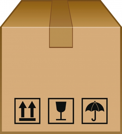 Brown Cartonのイラスト素材