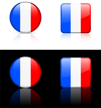 World flag series: Franceのイラスト素材