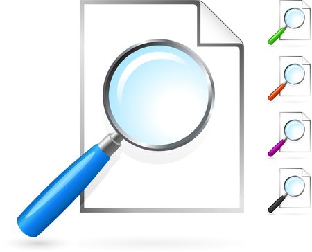 simple Magnifying glassの写真素材