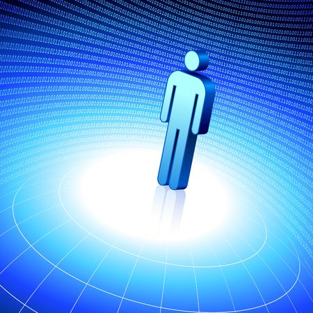 Original  Illustration:stick figure on binary code business background
AI8 compatibleの写真素材