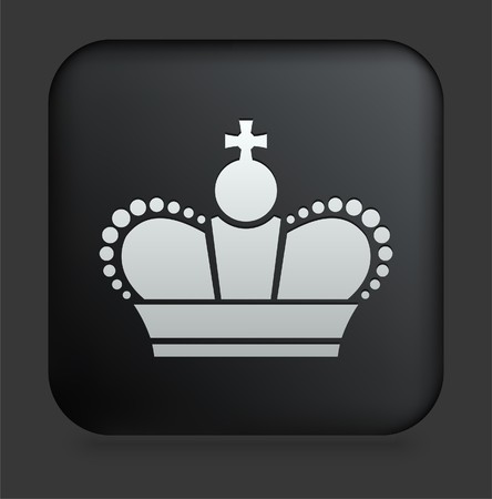 Crown Icon on Square Black Internet Button
Original Illustrationの写真素材