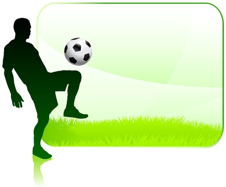 Soccer Player with Nature Frame
Original Vector Illustrationのイラスト素材