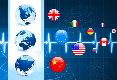 Globes with Flags internet Buttons
Original Vector Illustrationのeditorial素材