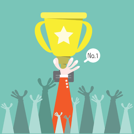 Business competition, Vector cartoon businessのイラスト素材