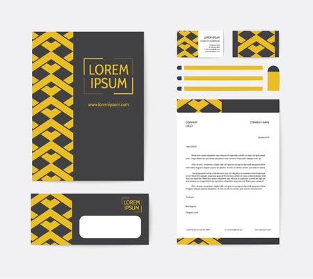 Business corporate identity template designのイラスト素材
