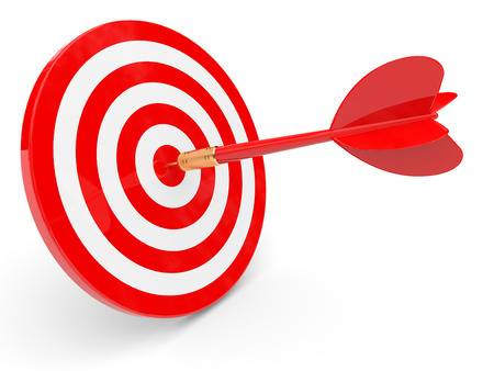 Darts. Success concept. 3D illustration.