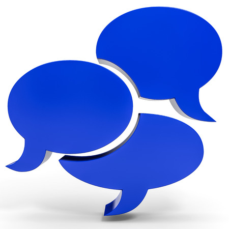 Bubble talksの写真素材