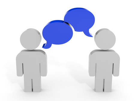 3D people. Social network concept. 3D illustrationの写真素材