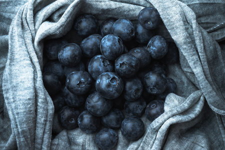 Close up blueberries. Gastronomic concept.