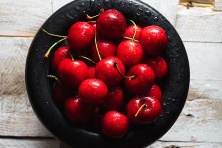 Close up cherries. Gastronomic conceptの写真素材