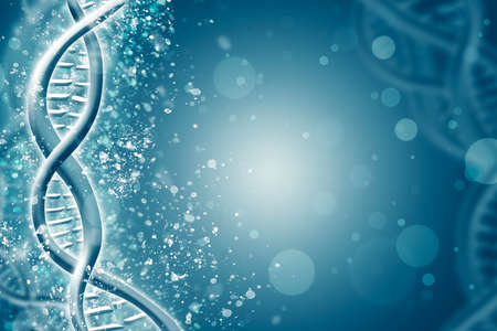 Double Helix DNA Chain brilliant. Concept of science, medicine and researchの写真素材