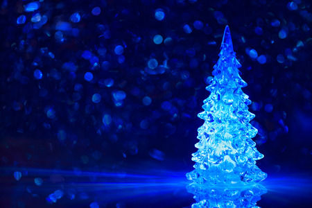 Toy Christmas tree backgroundの写真素材