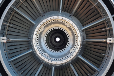 Turbo-jet engine of the planeの写真素材