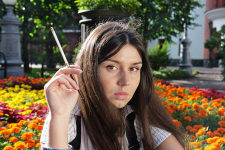 Portrait girlの写真素材