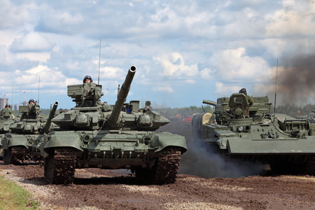 ZHUKOVSKY, RUSSIA - JUN 29: The international salon of arms and military technology Engineering...