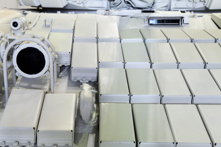 Explosive Reactive armour outside of the modern tankの写真素材