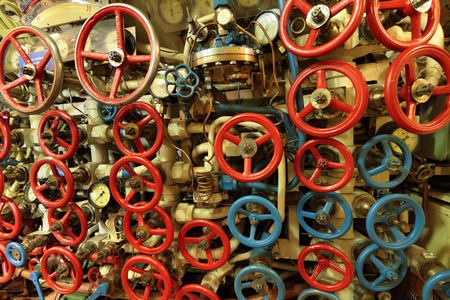 Control devices immersion and surfacing submarineのeditorial素材