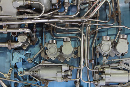 Fragment of aircraft turbo-jet engine