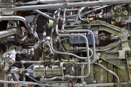 Fragment of aircraft turbo-jet engine