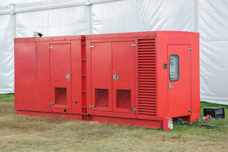 A small diesel emergency power plant, nobody