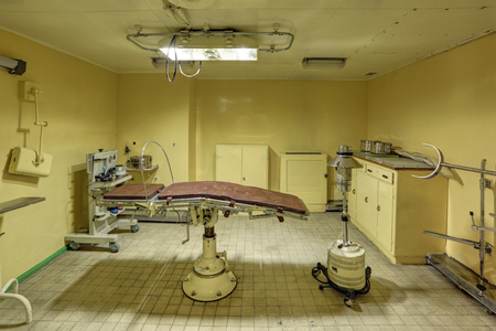 MURMANSK, RUSSIA - FEB 17, 2016: Interior of the Soviet atomic icebreaker "Lenin". Surgical operatingのeditorial素材