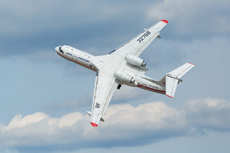 ZHUKOVSKY, MOSCOW REGION, RUSSIA - AUG 28, 2015: The Beriev Be-200 Altair is a multipurpose...