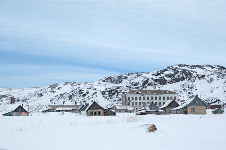 The village of Teriberka, Murmansk oblast, Kola Peninsula, Russia