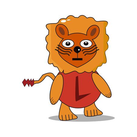 Vector lion mascot dazedのイラスト素材