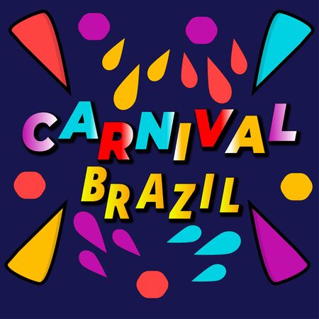 Brazilian Carnival vector elegant and luxuriousのイラスト素材