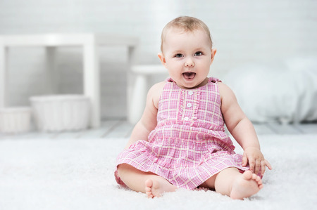 Smiling little girlの写真素材