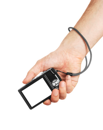  The digital camera in a handの写真素材