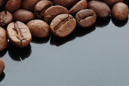 Heap of the coffee roasted grainsの写真素材