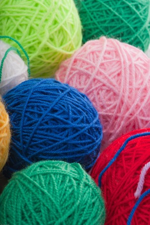 Background from the ñolor woolen clews for knittingの写真素材