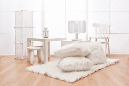 Various objects in the interior of the white house, photo studioの写真素材