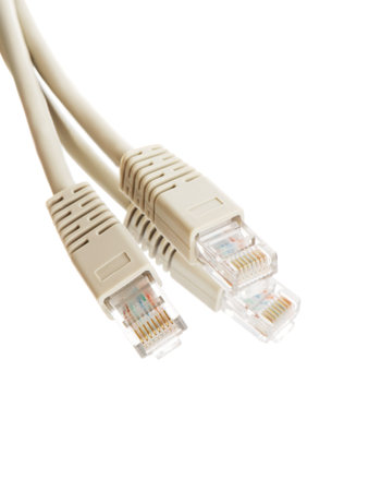 Network cable on a white background