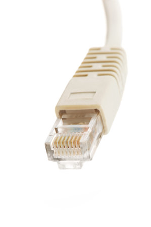 Network cable on a white background