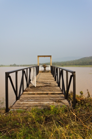 Huay yang dam in countryside of Thailandの写真素材