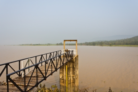 Huay yang dam in countryside of Thailandの写真素材