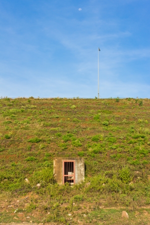 electric on the range in countrysideの写真素材