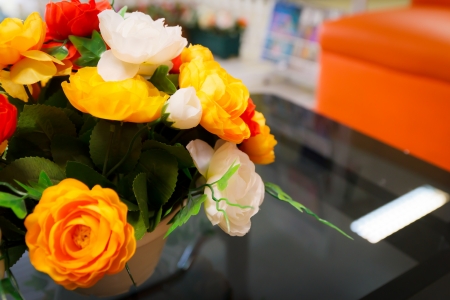 aromatic flower in living roomの写真素材
